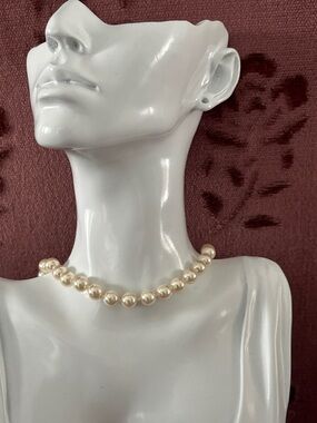 Classic 16” Cream Pearl Style Necklace - Timeless Wedding/Formal Jewelry